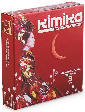 Презервативы KIMIKO (аромат сакуры), 3шт
