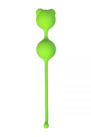 Вагинальные шарики A-TOYS зеленые (силикон), диаметр 27мм