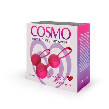 Набор вагинальных шариков COSMO Lady's Dream (силикон), диаметр 34мм