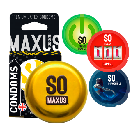 Презервативы MAXUS Special (текстурированные) в футляре, 3шт