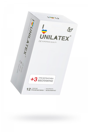 Презервативы I LOVE UNILATEX (цветные ароматизированные), 12 шт