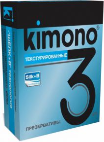 Презервативы KIMONO (текстурированные), 3 шт