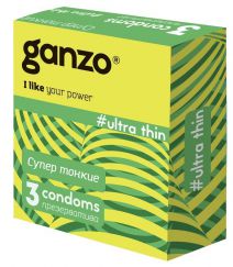 Презервативы GANZO Ultra thin (ультратонкие), 3 шт