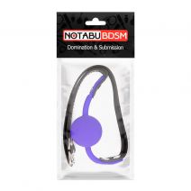 Кляп-шар NoTabu BDSM фиолетовый (силикон)
