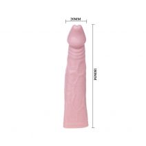 Насадка реалистичная SEX EXPERT Your Vibe Shape (с вибрацией), 180мм