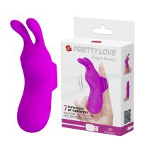 Насадка на палец PRETTY LOVE Finger Bunny, 7 режимов вибрации, USB