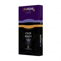 Презервативы DOMINO Color Beauty (фиолетовый, золотой, черный), 6шт