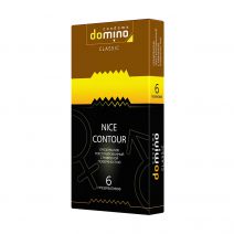 Презервативы DOMINO Nice Contour (ребристые), 6шт