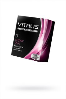 Презервативы VITALIS Premium (ультратонкие), 3шт