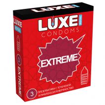Презервативы LUXE Экстрим (точечно-ребристые), 3 шт