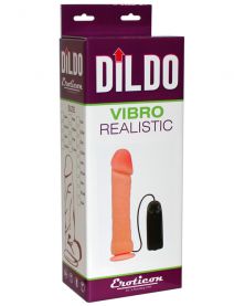Вибратор EROTICON Dildo Vibro Realistic (на присоске), 265мм