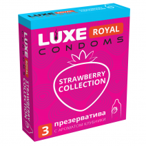 Презервативы LUXE Strawberry Collection (аромат клубники), 3 шт
