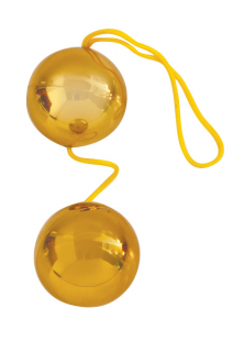 Вагинальные шарики EROWOMAN Vaginal Balls (цвет золотой), 50г