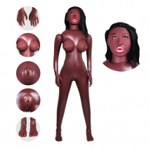 Кукла надувная EROWOMAN Лионелла (с вибрацией и реалистичными пальчиками), 150см