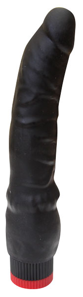 Вибратор реалистичный (черный) в ламинате, 193мм