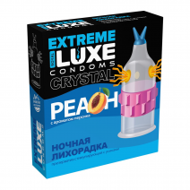 Презерватив стимулирующий LUXE Extreme Ночная Лихорадка (аромат Персика), 1шт
