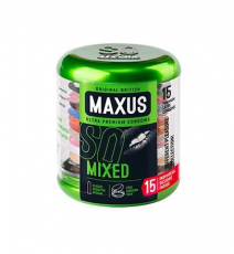 Презервативы MAXUS Mixed (ассорти) в футляре, 15шт