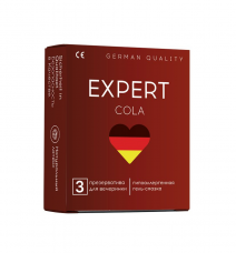 Презервативы EXPERT Cola (с ароматом колы), 3шт