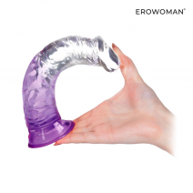 Фаллоимитатор EROWOMAN New Collection реалистичный (фиолетово-прозрачный), рабочая длина 185мм