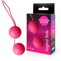 Вагинальные шарики EROWOMAN Vaginal Balls (цвет розовый), 50г